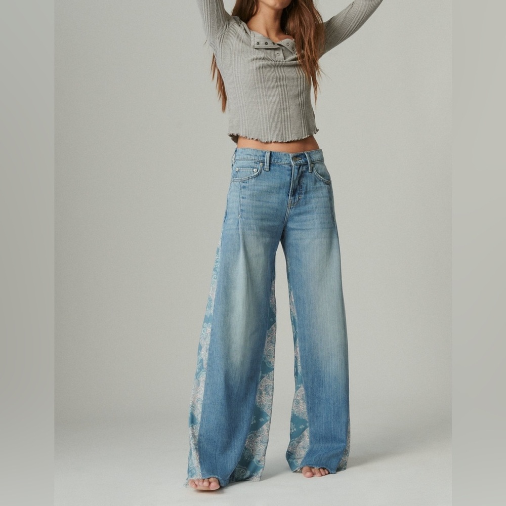Lucky Brand Blue Flare & Wide Leg Jeans